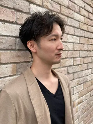 パーマ メンズ ニュアンスパーマ/ メンズカット田島勇樹のヘアスタイル