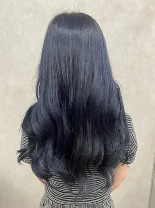 ロング カラー 🩶西 雪乃/透明感 くすみカラー🫧のヘアスタイル