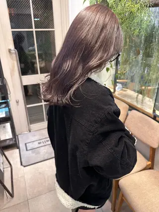 セミロング カラー REINA☁️透明感 カラー/ぷつっと♡のヘアスタイル