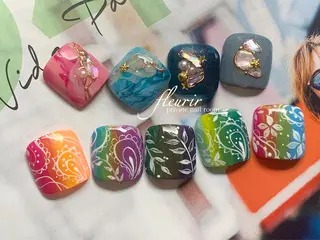 ネイル フルリール 【プライベートサロンのネイルデザイン