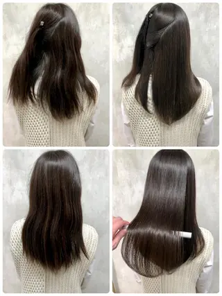 セミロング 満足度⭕️縮毛矯正師 谷口にお任せを👍のヘアスタイル