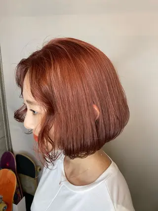 セミロング カラー 横浜美容室／暖色系 michika🌹のヘアスタイル