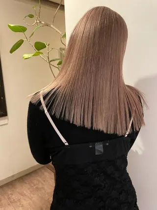 セミロング カラー classic 新横浜所属・大人girly🛋️ 🤍yukakoのヘアスタイル