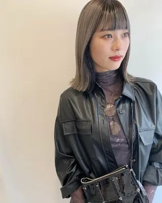 ミディアム カラー MARU レイヤー/パーマのヘアスタイル