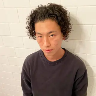 ショート カラー パーマ ヘアアレンジ メンズ キッズ ネイル マツエク・マツパ 中元 淳のヘアスタイル