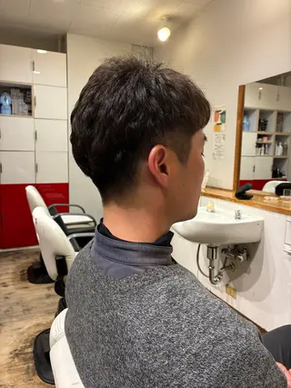 パーマ メンズ 友永 風歌のヘアスタイル