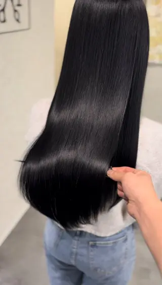 ロング 宝の 髪のヘアスタイル