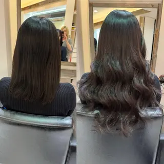 ロング 濱川響太レディース カットモデルのヘアスタイル