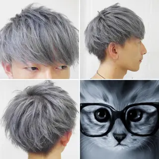 ショート カラー メンズ "PEPPU "所属・🌈推し色派手髪 ハイトーンShinのヘアスタイル