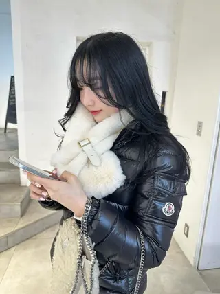 ロング 🐈‍⬛韓国ヘア カノン♥️のヘアスタイル