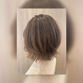 ショート カラー 艶質改善/縮毛矯正 ササキナツミのヘアスタイル