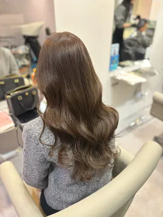 ロング カラー ヘアアレンジ amane໒꒱うる艶 ブリーチ透明感カラーのヘアスタイル