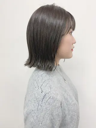 ショート カラー 色白に見える暗髪 梅田・増田のヘアスタイル