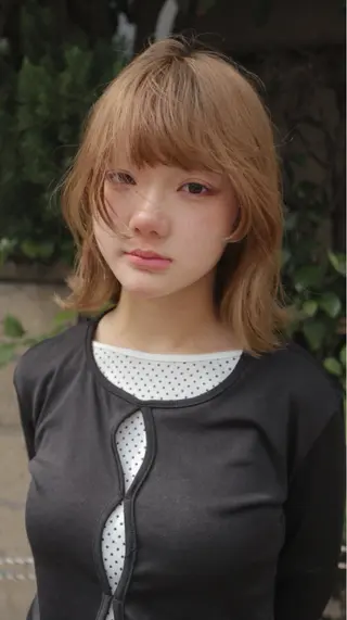 ミディアム ウシロダ メグミ ／ボブ／透明感カラーのヘアスタイル