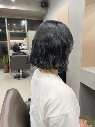 パーマ ボブパーマコテ巻き風 パーマNo1深江秀平のヘアスタイル