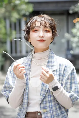 ショート カラー 泉 堅也のヘアスタイル