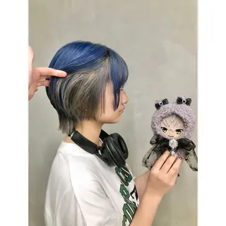 ショート カラー 推しカラー✨ オタク美容師ユウカのヘアスタイル