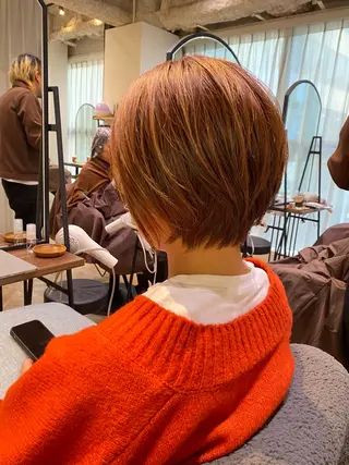 ショート カラー 新宿 / Aujua ｿﾑﾘｴ🫧森田涼介のヘアスタイル