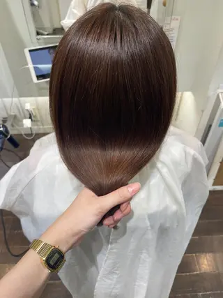 ミディアム 縮毛矯正/レイヤー /ひかるのヘアスタイル