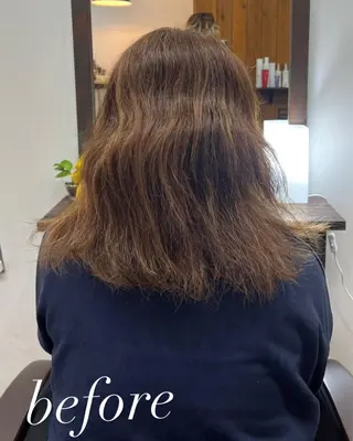 セミロング パーマ 口コミ大好評 🔅菅谷優那🔅のヘアスタイル