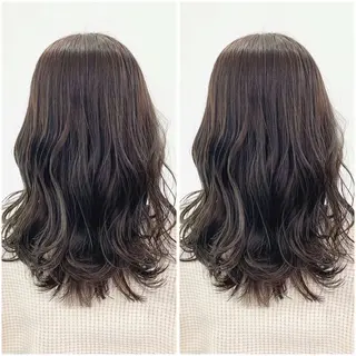 セミロング 【北千住】🌈韓国風 レイヤー✨小顔カットのヘアスタイル