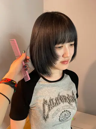 ショート カラー カットモデル/ ハイトーン/ゆうあのヘアスタイル