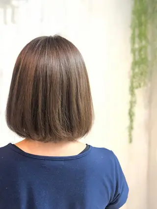 ミディアム カラー 縮毛矯正⭐️ TAKAHIROのヘアスタイル