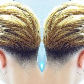 ショート カラー メンズ 及川シゲル 髪質改善講師のヘアスタイル