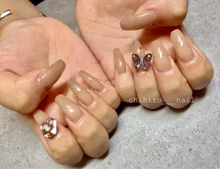 ロング カラー ネイル beauty salon ma'am所属・chihiro 小路ネイルのネイルデザイン