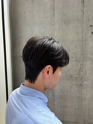 ショート パーマ メンズ カルマパーマ韓国ヘア shiryuのヘアスタイル