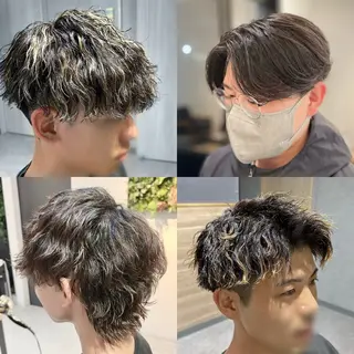 パーマ メンズ 野村 俊太のヘアスタイル