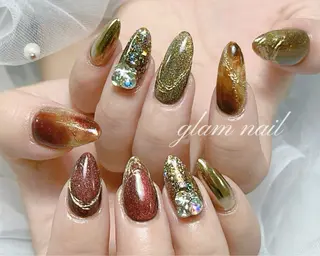 ネイル エツメ💅 長さだし🎀デザインのネイルデザイン
