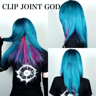 セミロング カラー 秋葉 洸平のヘアスタイル