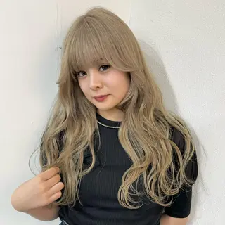 ロング カラー 透明感ワンカラー梅田 ダブルカラー/川上のヘアスタイル