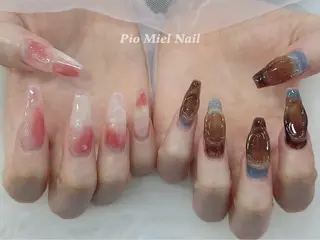 ネイル HANA 長さだしのネイルデザイン