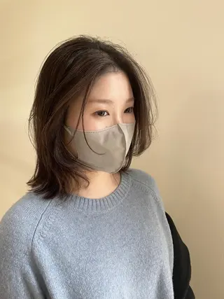 ミディアム 三浦 瑠璃のヘアスタイル