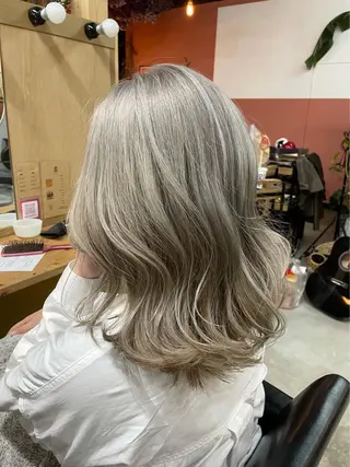 セミロング 問屋町chapter 日笠快生のヘアスタイル