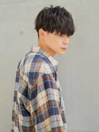 パーマ メンズ 淡路上新庄/髪質改善 .艶カラー/野口春貴のヘアスタイル