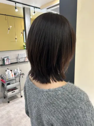ミディアム カラー hub hair レイヤー/透明感のヘアスタイル