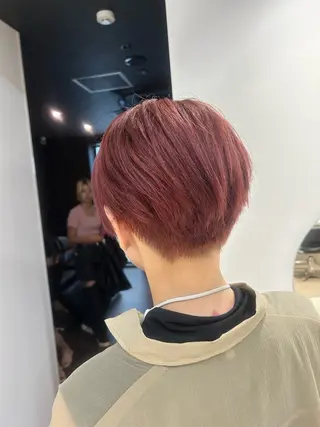 ショート カラー ブリーチ縮毛矯正 ／髪質改善／KEIのヘアスタイル