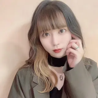 セミロング カラー MILI HAIR所属・韓国ヘア🇰🇷 RYOTAのヘアスタイル