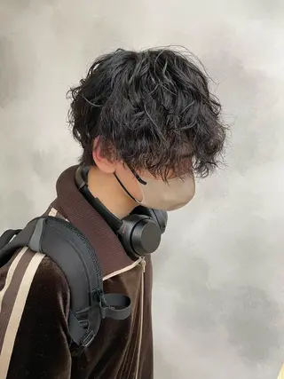パーマ メンズ 髪質改善／パーマ カラー浅草 山本隼輔のヘアスタイル