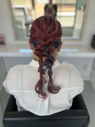 ロング 松井凜花𐙚𓍯 ヘアアレンジ/ツヤ髪のヘアスタイル