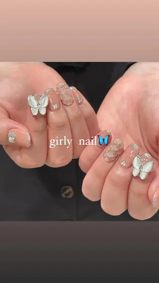 ネイル 淡色ネイル 🎀moeのネイルデザイン