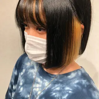 ミディアム カラー ムトウセイマ/艶髪 /艶ケアWブリーチのヘアスタイル