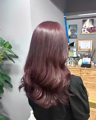 ロング カラー 清水 遥香のヘアスタイル