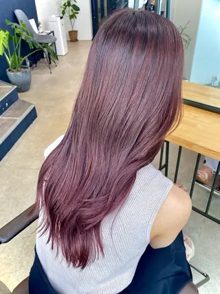 ロング カラー 暖色カラー/天神/ ヘイマサクラのヘアスタイル