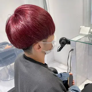 ショート カラー パーマ ヘアアレンジ メンズ キッズ ネイル マツエク・マツパ スパイキー/フェザー /波巻き/かいとのヘアスタイル