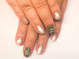 ショート AQUA nailのネイルデザイン