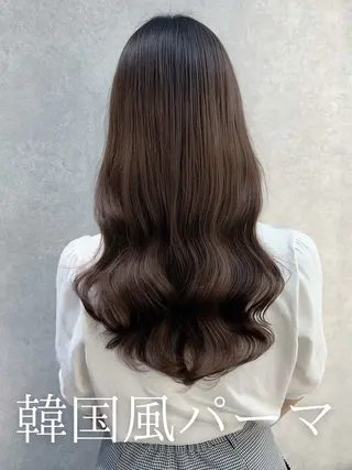 セミロング 韓国風パーマ/ 韓国ヘア/大森千寛のヘアスタイル